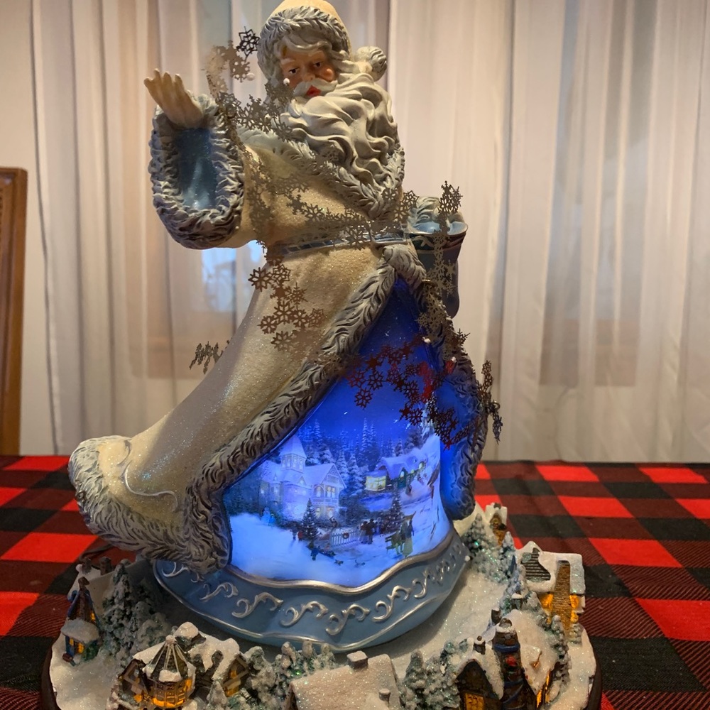 Vintage 2009 Thomas Kinkade And To All A Goodnight village
